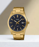 Gold MTP-VD03G Branded Watch